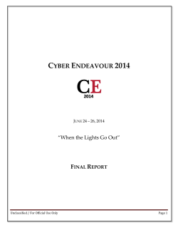 cyber endeavour 2014 - Naval Postgraduate School