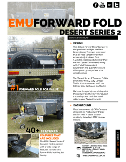 EMU F/Fold Desert 2 - EMU CAMPER TRAILERS, GOLD COAST