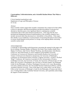 Catastrophism, Uniformitarianism, and a Scientific