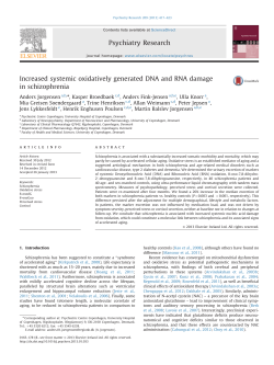 Increased systemic oxidatively generated DNA and RNA