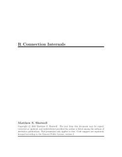 R Connection Internals
