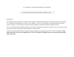 2010-English Literature - 3rd Form