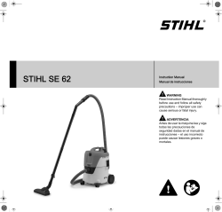 STIHL SE 62 Owners Instruction Manual