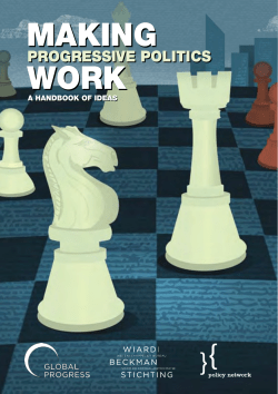 Making Progressive Politics Work