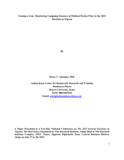 Taming a Lion: Monitoring Campaign Finances of Political Parties