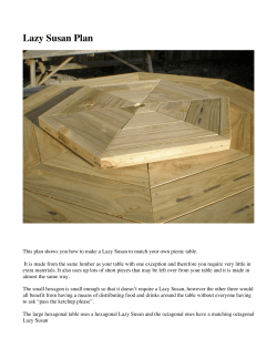 BBQ Lazy Susan Plan - Picnic Table Plans