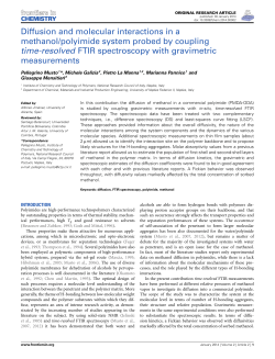Diffusion and molecular interactions in a methanol/polyimide system