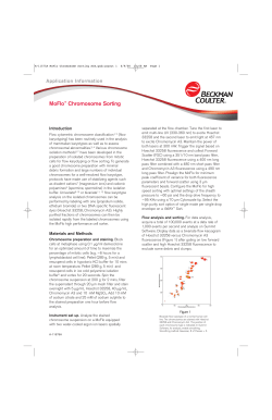 MoFlo Chromosome Sorting