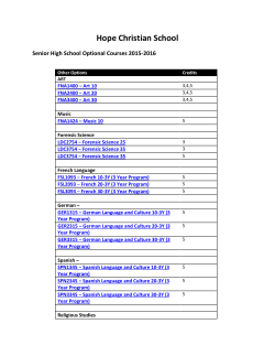 Optional - Hope Christian School