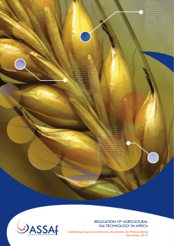 Regulation of Agricultural GM Technology in Africa: Mobilising