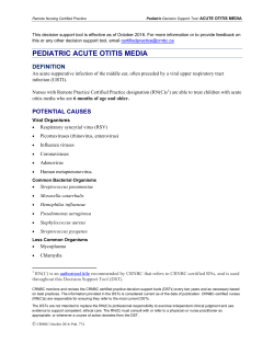 Acute Otitis Media