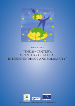 THE 21st CENTURY, A CENTURY OF GLOBAL