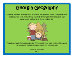 Georgia`s Regions and Rivers - GeorgiaRegionsAndRiversPacket