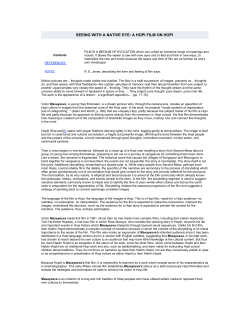 SEEING WITH A NATIVE EYE: A HOPI FILM ON HOPI