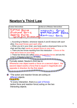 Newton`s Third Law
