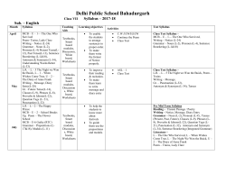 Class VII - DPS Bahadurgarh