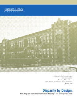 Disparity by Design - Justice Policy Institute