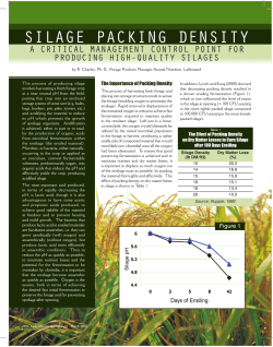 Silage Packing DenSity