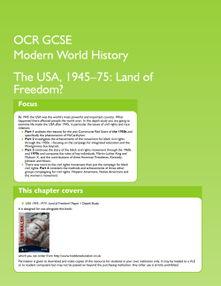 The USA, 1945-75 (for OCR)