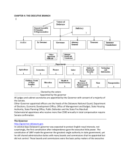CHAPTER 4: THE EXECUTIVE BRANCH