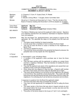 Minutes - District of Saanich