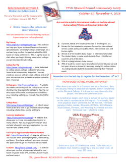 ETSU Upward Bound Community Scoop October 31