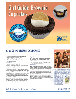 Girl Guide Brownie Cupcakes