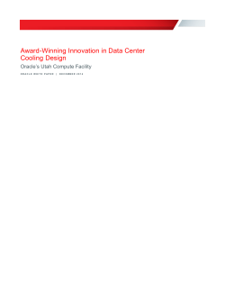 Award-Winning Innovation in Data Center Cooling Design