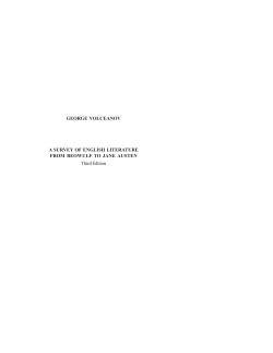 a survey of english literature from beowulf to jane austen