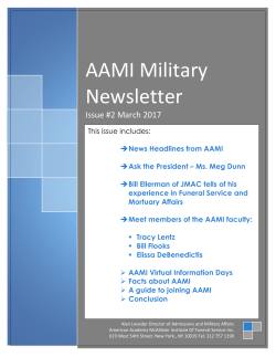 March 2017 - American Academy McAllister Institute