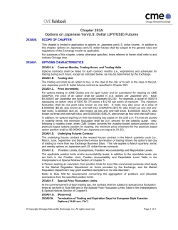 Chapter 253A Options on Japanese Yen/US Dollar