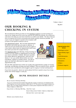 Newsletter May 2011 - Wyke Regis Health Centre
