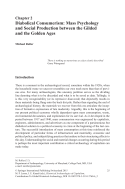 Diabolical Consumerism: Mass Psychology and Social Production