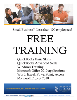 Small Business? Less than 100 employees? QuickBooks Basic