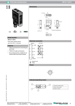 1 Print mark contrast sensor DK12 11 5215