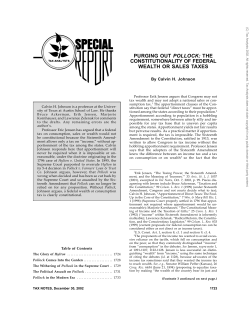 By Calvin H. Johnson - University of Texas School of Law