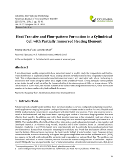 Heat Transfer and Flow-pattern Formation in a Cylindrical Cell with
