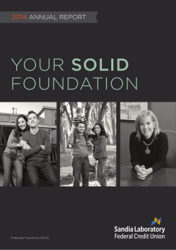 2014 Annual Report  - Sandia Laboratory Federal Credit Union