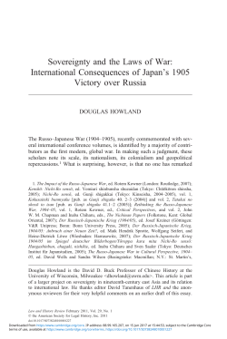 Sovereignty and the Laws of War: International Consequences of
