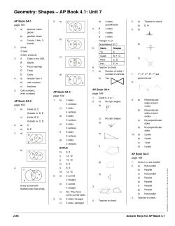 Geometry: Shapes &ndash; AP Book 4.1: Unit 7