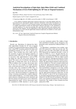 Analytical Investigations of Spin-Spin, Spin-Other-Orbit