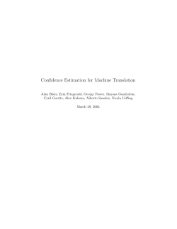 long report - Alex Kulesza