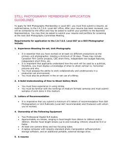 still photography membership application guidelines