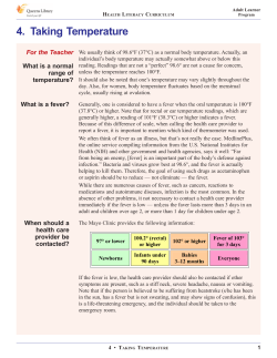 4. Taking Temperature