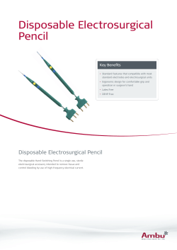 Disposable Electrosurgical Pencil