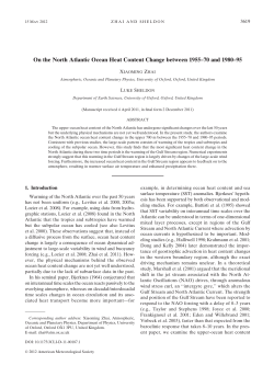 On the North Atlantic Ocean Heat Content Change