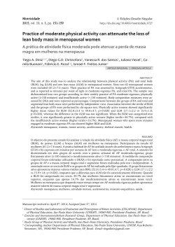 Practice of moderate physical activity can attenuate the loss of lean