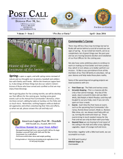 Issue 2 -- Apr-Jun 2016 - American Legion Post 38