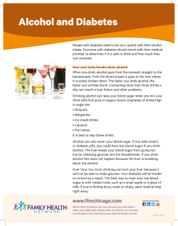 Alcohol and Diabetes