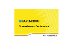 Barenbrug presentation 2012 Conference
